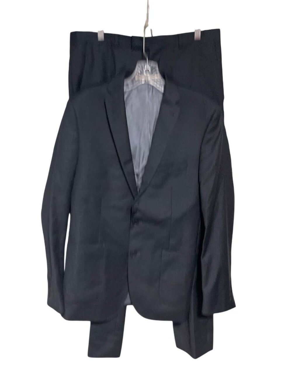 Ben Sherman Black Two-Piece Suit Jacket & Pants Set Classic Tailored Fit 38R W32